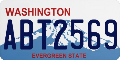 WA license plate ABT2569