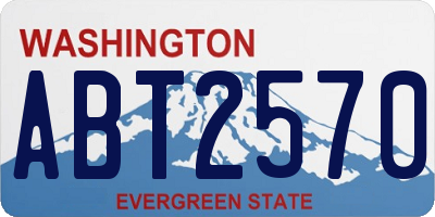 WA license plate ABT2570