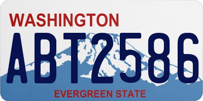 WA license plate ABT2586