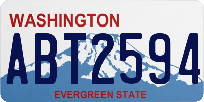 WA license plate ABT2594