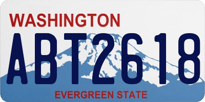 WA license plate ABT2618
