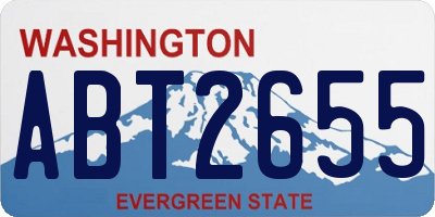WA license plate ABT2655