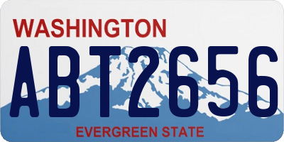 WA license plate ABT2656