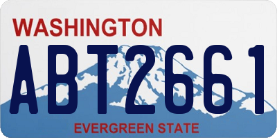 WA license plate ABT2661