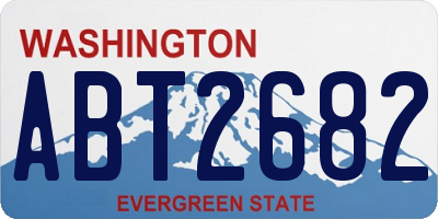 WA license plate ABT2682