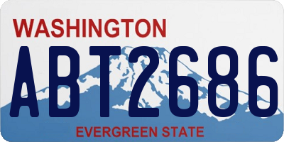 WA license plate ABT2686