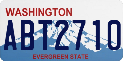 WA license plate ABT2710