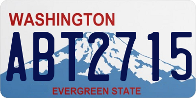 WA license plate ABT2715