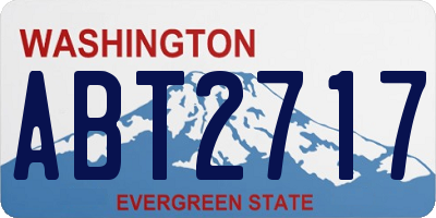 WA license plate ABT2717
