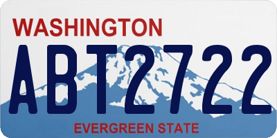 WA license plate ABT2722