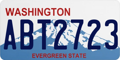 WA license plate ABT2723