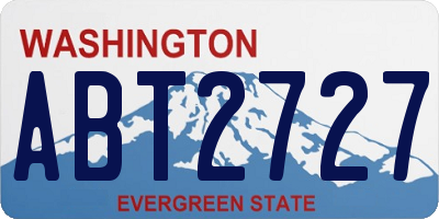 WA license plate ABT2727