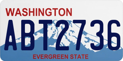 WA license plate ABT2736