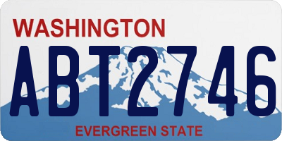 WA license plate ABT2746