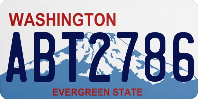 WA license plate ABT2786