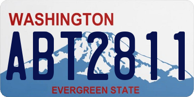 WA license plate ABT2811