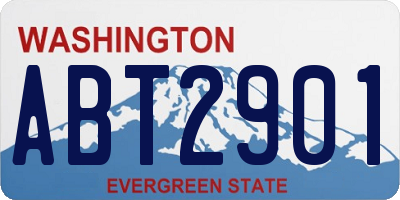 WA license plate ABT2901
