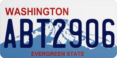 WA license plate ABT2906