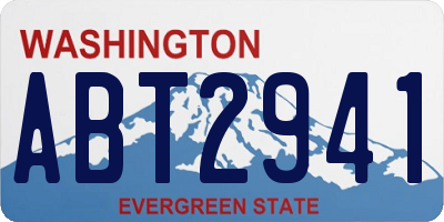 WA license plate ABT2941