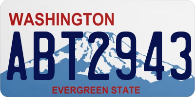 WA license plate ABT2943
