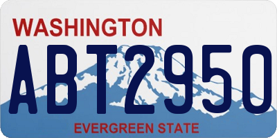 WA license plate ABT2950