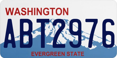 WA license plate ABT2976