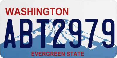 WA license plate ABT2979