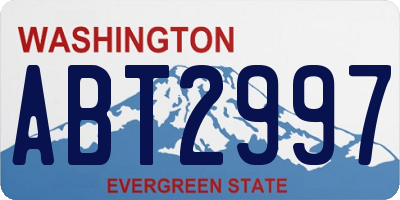 WA license plate ABT2997