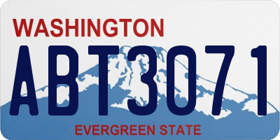 WA license plate ABT3071