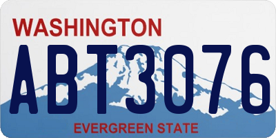 WA license plate ABT3076