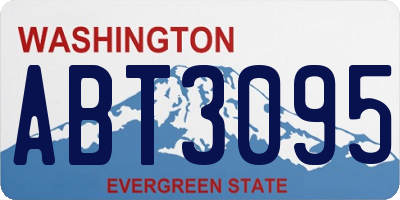 WA license plate ABT3095