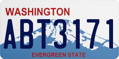 WA license plate ABT3171