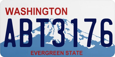 WA license plate ABT3176