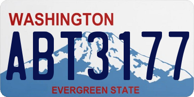 WA license plate ABT3177