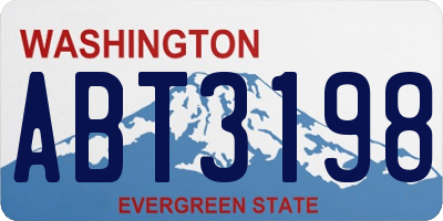 WA license plate ABT3198