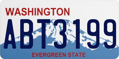 WA license plate ABT3199