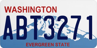 WA license plate ABT3271