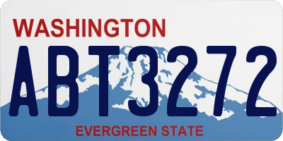 WA license plate ABT3272