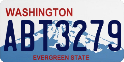 WA license plate ABT3279