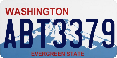 WA license plate ABT3379