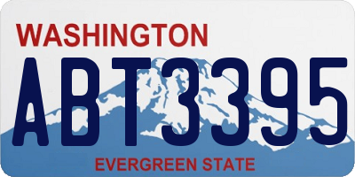 WA license plate ABT3395