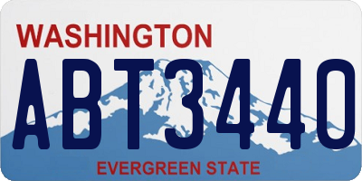 WA license plate ABT3440
