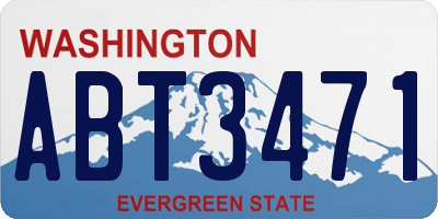 WA license plate ABT3471
