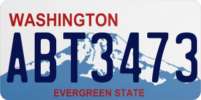 WA license plate ABT3473