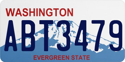 WA license plate ABT3479