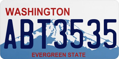 WA license plate ABT3535