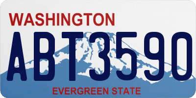 WA license plate ABT3590