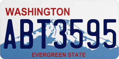 WA license plate ABT3595