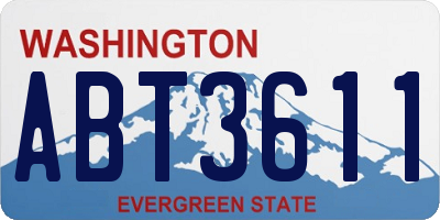 WA license plate ABT3611