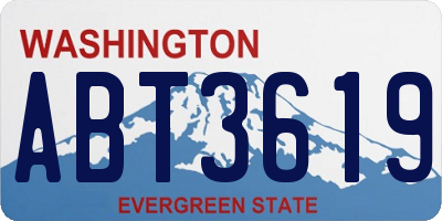 WA license plate ABT3619